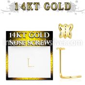 gsbt l shape nose studs gold nose
