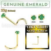 gscge10 l shape nose studs gold nose