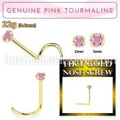 gscge3 l shape nose studs gold nose