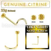 gscge6 l shape nose studs gold nose