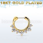 gseph16 fake illusion body jewelry silver 925 septum