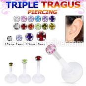 hexgz labrets lip rings bioflex ptfe tragus