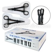 iclampb sterilized single use piercing clamp slotted top forceps