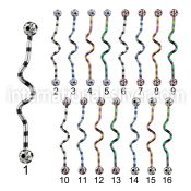 idatfr5a straight barbells anodized surgical steel 316l 