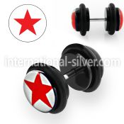 ilvgr15 cheaters  illusion plugs and tapers acrylic body jewelry belly button
