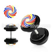 ilvgr22 cheaters  illusion plugs and tapers acrylic body jewelry belly button