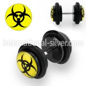 ilvgr65 cheaters  illusion plugs and tapers acrylic body jewelry belly button