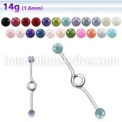 inbpr5 straight barbells surgical steel 316l 