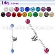 incfr5 straight barbells surgical steel 316l 