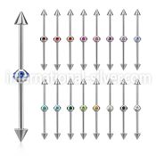 indsh18 straight barbells surgical steel 316l 