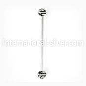 indxj straight barbells surgical steel 316l with acrylic parts 