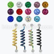 intdfr5 straight barbells anodized surgical steel 316l 