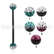 intfr5e straight barbells anodized surgical steel 316l 