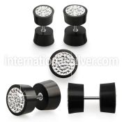 iparmc cheaters  illusion plugs and tapers organic body jewelry ear lobe