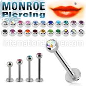 lbcmn labrets lip rings surgical steel 316l labrets chin
