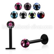 lbkca labrets lip rings anodized surgical steel 316l labrets chin