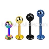 lbtb4s labrets lip rings anodized surgical steel 316l labrets chin