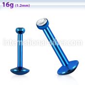 lbtj25 labrets lip rings anodized surgical steel 316l labrets chin