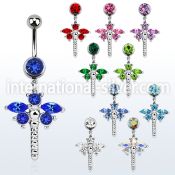 mcd008d belly rings surgical steel 316l belly button