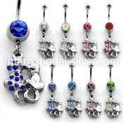 mcd2ct belly rings surgical steel 316l belly button