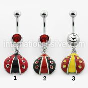 mcd411 belly rings surgical steel 316l belly button