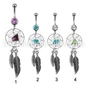 mcd525 belly rings surgical steel 316l belly button