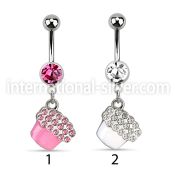 mcd536 belly rings surgical steel 316l belly button