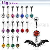 mcd569 belly rings surgical steel 316l belly button