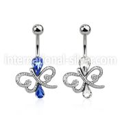 mcd585 belly rings surgical steel 316l belly button