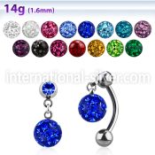 mcd627 belly rings surgical steel 316l belly button