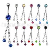 mcd628 belly rings surgical steel 316l belly button