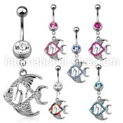mcd647 belly rings surgical steel 316l belly button