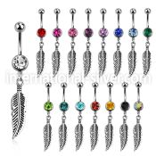 mcd654 surgical steel belly bananas belly piercing