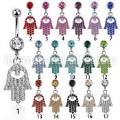 mcd668 belly rings surgical steel 316l belly button