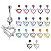 mcd678 belly rings surgical steel 316l belly button