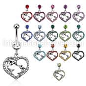 mcd689 belly rings surgical steel 316l belly button