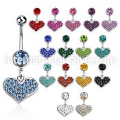 mcd705 belly rings surgical steel 316l belly button