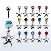 mcd727 belly rings surgical steel 316l belly button