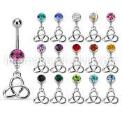 mcd736 belly rings surgical steel 316l belly button