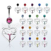 mcd751 belly rings surgical steel 316l belly button