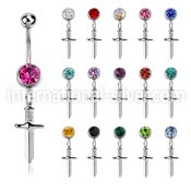 mcd768 surgical steel belly bananas belly piercing