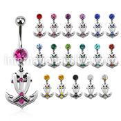 mcda2 belly rings surgical steel 316l belly button