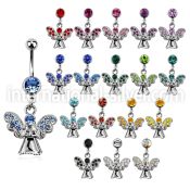 mcdang2 belly rings surgical steel 316l belly button