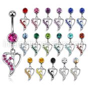 mcdhrc2 belly rings surgical steel 316l belly button