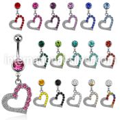 mcdhrc4 belly rings surgical steel 316l belly button