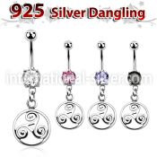 mcdvd23 belly rings surgical steel 316l belly button