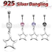 mcdvd8 belly rings surgical steel 316l belly button