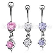 mcdz10 belly rings surgical steel 316l belly button