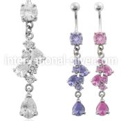 mcdz312 belly rings surgical steel 316l belly button