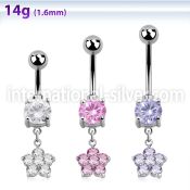 mcdz324 belly rings surgical steel 316l belly button